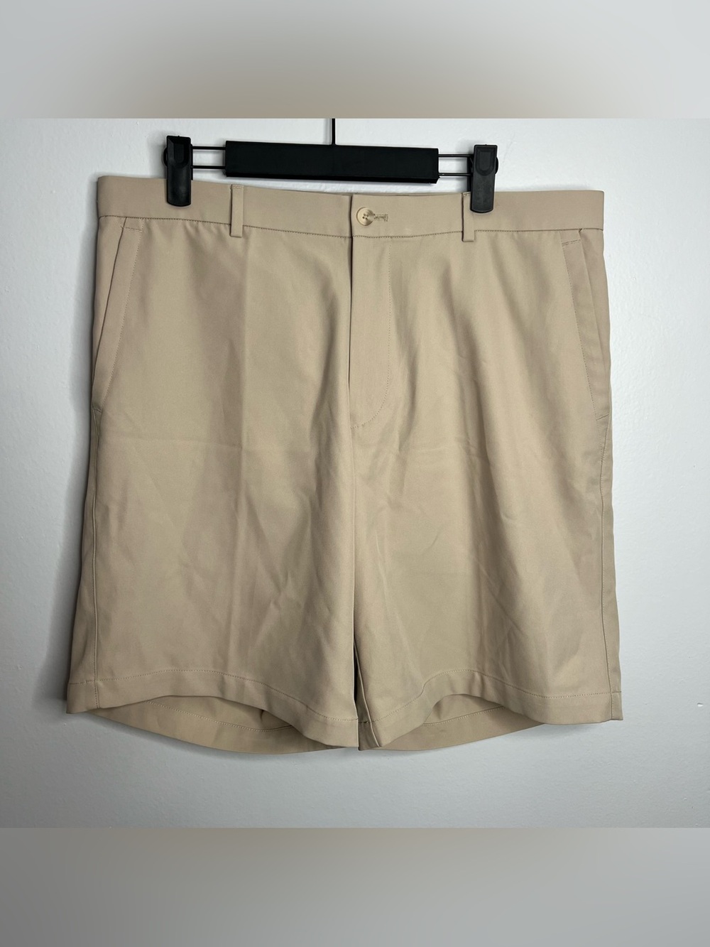 Peter Millar Wicking Salem High Drape Performance Golf Shorts Mens 35 Khaki